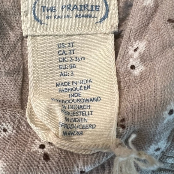 THE PRAIRIE BY RACHEL ASHWELL GIRLS BEIGE FLORAL SLEEVELESS CASUAL DRESS SIZE 3T - Picture 2 of 13